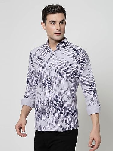 Image of ELYYORK Adwyn Peter Men's Cotton Printed Regular Fit Casual Shirt |Full Sleeve Shirt for men|shirt for men|men's shirt
