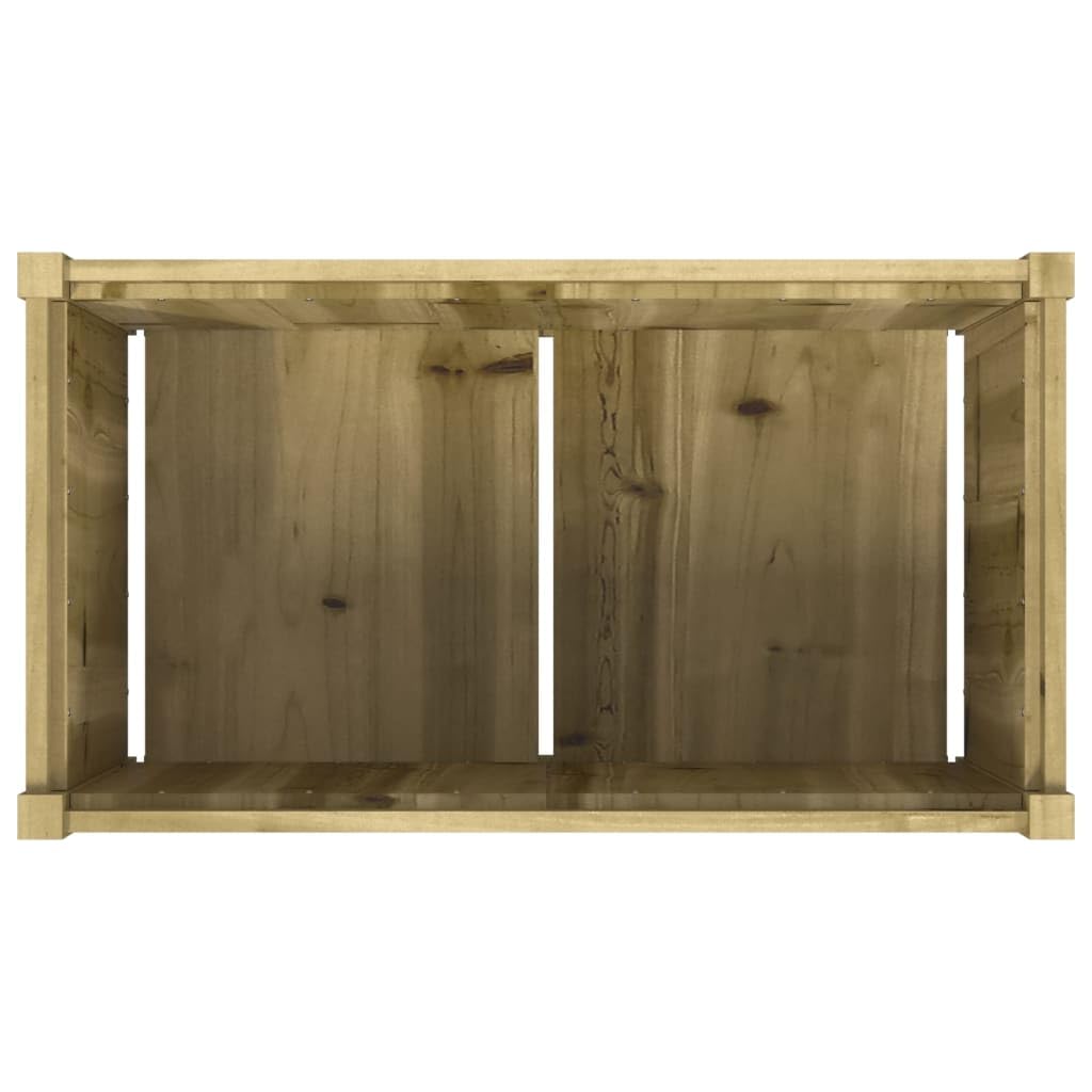ACAGALA Jardinera de madera 90 x 50 x 50 cm, 2 unidades de macetas de impregnación natural, cuadrada, jardinera con jardinera para verduras, frutas, hierbas y flores