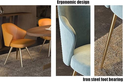 Chaise en velours bleu pour sublimer vos repas dans le salon