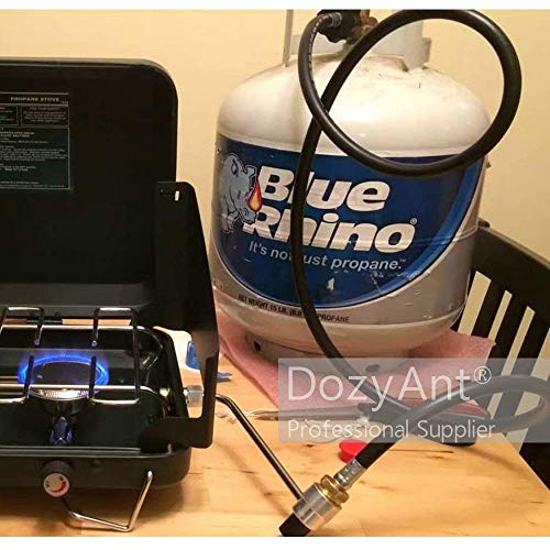 DOZYANT-12-Feet-Propane-Tank-Converter-Adapter-Hose-Assembly-Replacement-for-QCC1-Type1-LP-Gas-Tank-with-Safety-Certified-Connects-1-LB-Bulk-Propane-Appliances-to-20-LB-Propane-Cylinder-Tank