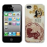 MYBAT IPHONE4HPCBKDRM850NP Premium Lightweight Dream Back Case for iPhone 4-1 Pack - Retail Packaging - Dog-Chinese Zodiac