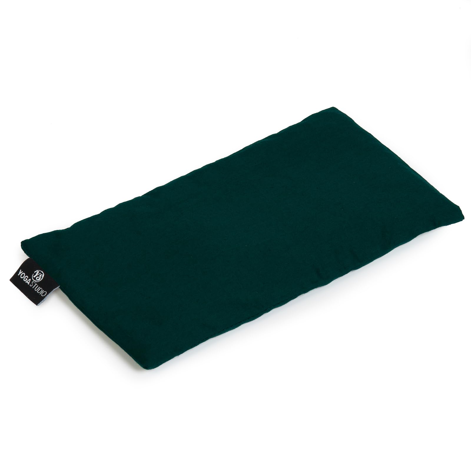 Yoga Studio Eye Pillow | 100% Organic Cotton Cover | Organic Lavender & Linseed Yoga Pillow | Stress Relief Weighted Eye Mask, Relaxation, Aromatherapy, Tired Eyes (Teal)