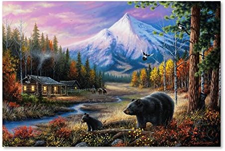Routine Visitors by Chuck Black, 30x47-Inch Canvas Wall Art