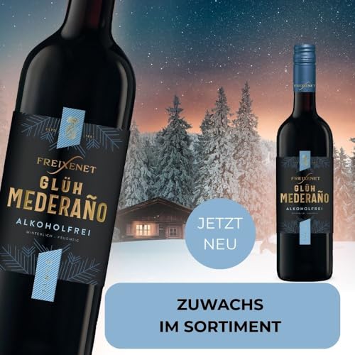 Freixenet Mederaño Glühwein Rot Lieblich (6 x 0,75 l) fruchtig-würziger roter Glühwein; als Geschenk zu Weihnachten oder Adventszeit; für Feuerzangenbowle; auf den Christkindl-Markt, Weihnachtsmarkt