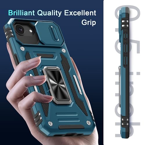 Coque iPhone 16E de qualité militaire avec béquille et double verre écran - 7