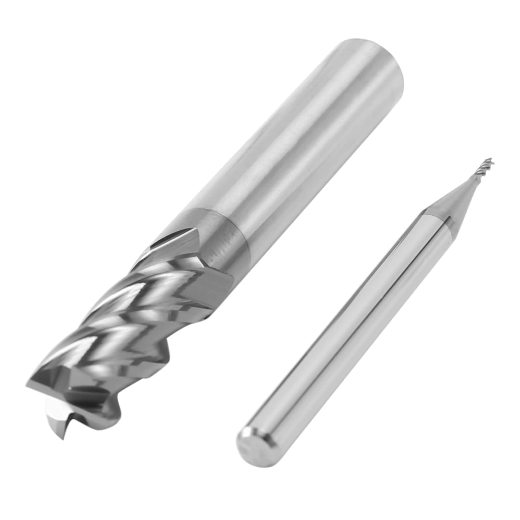 Fresa de Extremo CNC 4 Flautas Ø1-Ø8mm, Set 6 Piezas de Carburo