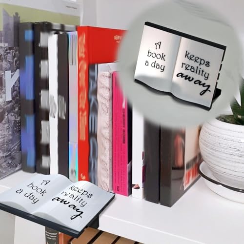 Book Organization Tool for Bookshelf Edges - 4 Adjustable Depths