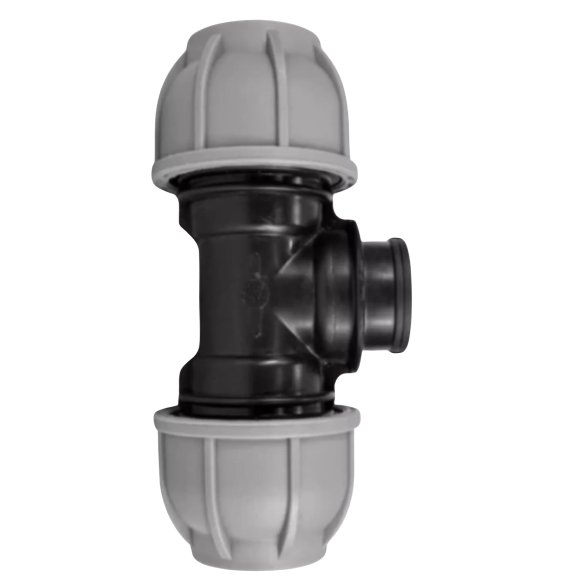 MYPURECORE MDPE Compression Fitting 20-50mm – Straight, Elbow, Tee, Stop End & Valve – BSP Threaded Water Pipe Connector – Leak-Proof Irrigation for Blue Pipe (Tee 20mm x 1/2”bspf)