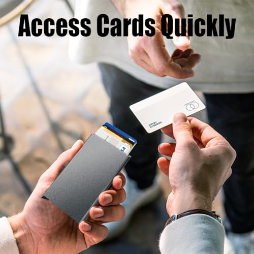 Image of FurArt Slim Minimalist Wallet RFID Credit Card Holder for Men | slim minimalist compact rfid id window thin