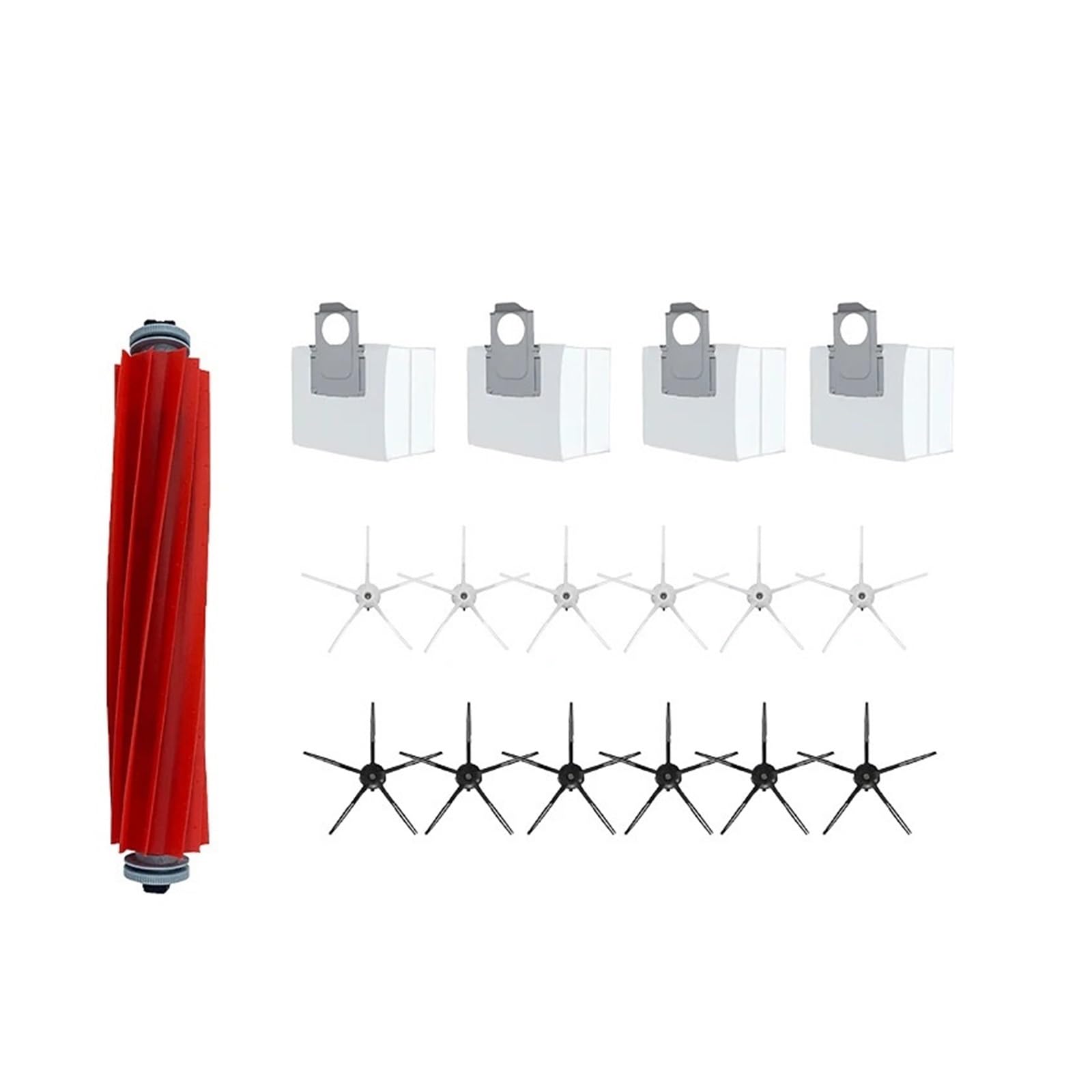 PORRSYDCD Main Side Brush Mop Hepa Filter Dust Bag Parts，Compatible With Roborock S7 MaxV Ultra S7 Pro Ultra S7 MaxV Plus Robot Vacuum Cleaner Accessories(17pcs)