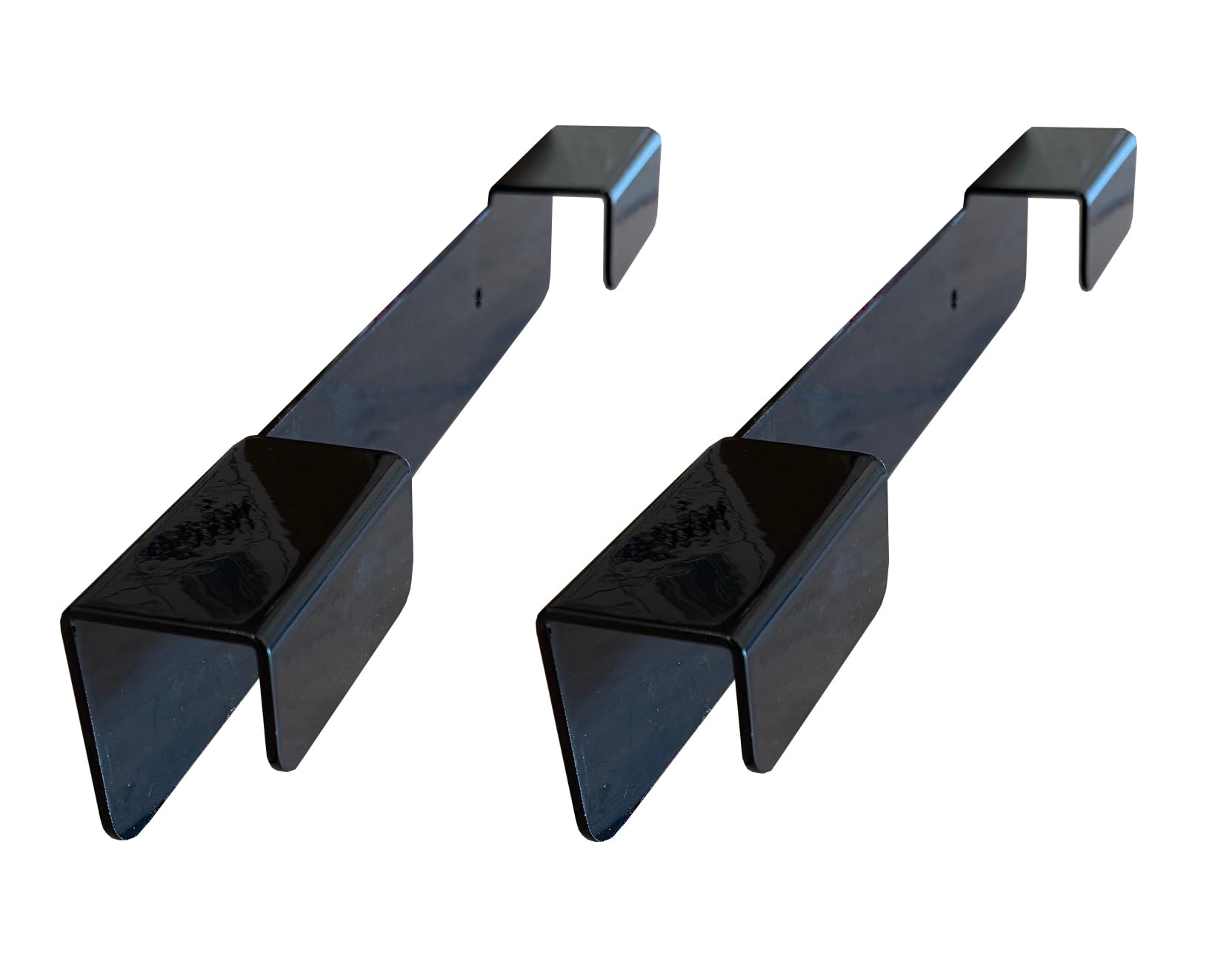 Selections Wheelie Bin Black Steel Wall Bracket for Stability & Security (Pack of 2)