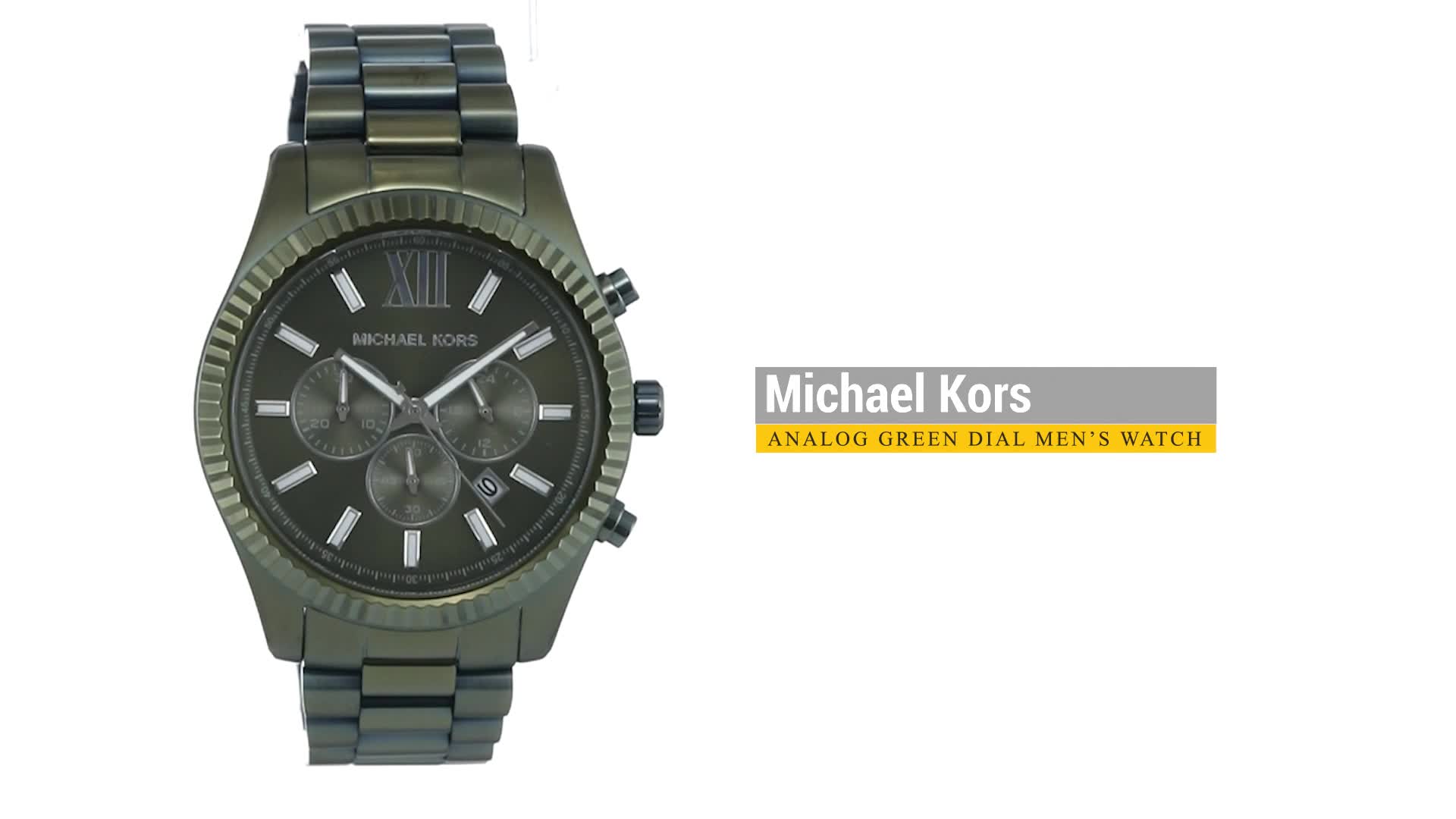 Buy Michael Kors Lexington Green Watch MK9166 at Amazon.in