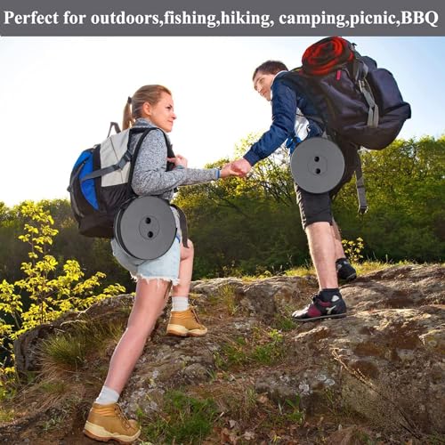 Image of Fishboy Upgraded Collapsible Stool, 400lbs Max Weight, Lightweight But Sturdy, Portable Retractable Folding Telescoping Foldable Camping Stool for Adults Outdoor Fishing Hiking Gardening Travel BBQ
