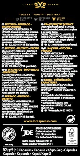 L'Or Espresso Café Lungo Profundo Intensidad 8-100 cápsulas de aluminio compatibles con máquinas Nespresso (R)* (10 Paquetes de 10 cápsulas) - Imagen 3