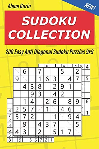 Sudoku Collection: 200 Easy Anti Diagonal Sudoku Puzzles 9x9