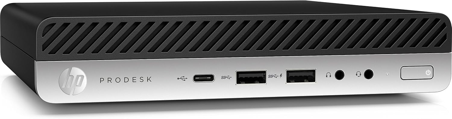 HP ProDesk 600 G5 Mini PC de escritorio, Intel Pentium G5420T, 8GB RAM, SSD 256 GB, Bluetooth, teclado QWERTY, ratón, USB WiFi, Windows 11 Pro (reacondicionado) — view 3