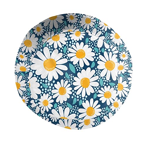 Image of Daisy Chamomile Floral Bucket Hat Sun Beach Packable Fisherman Cap for Women Men Summer Outdoor Hiking