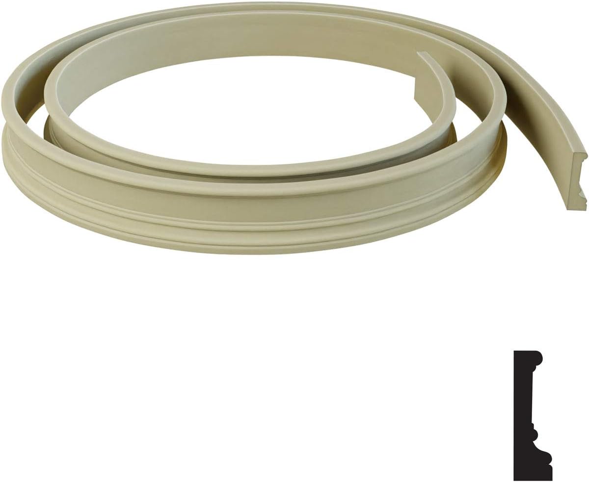 Ekena Millwork CASF03X01X144 Casing Moulding Flexible Window & Door Casing, 3 7/16"H x 1"D x 144"L