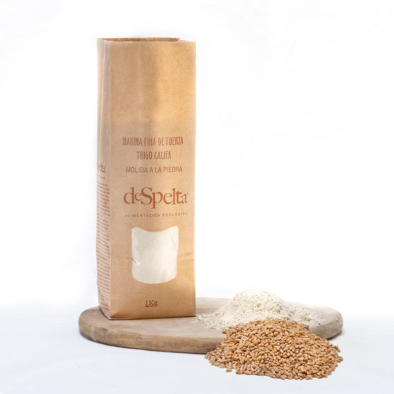 Despelta - Trigo Califa Harina Fina Eco - 1 Kg - Harina de Fuerza W300