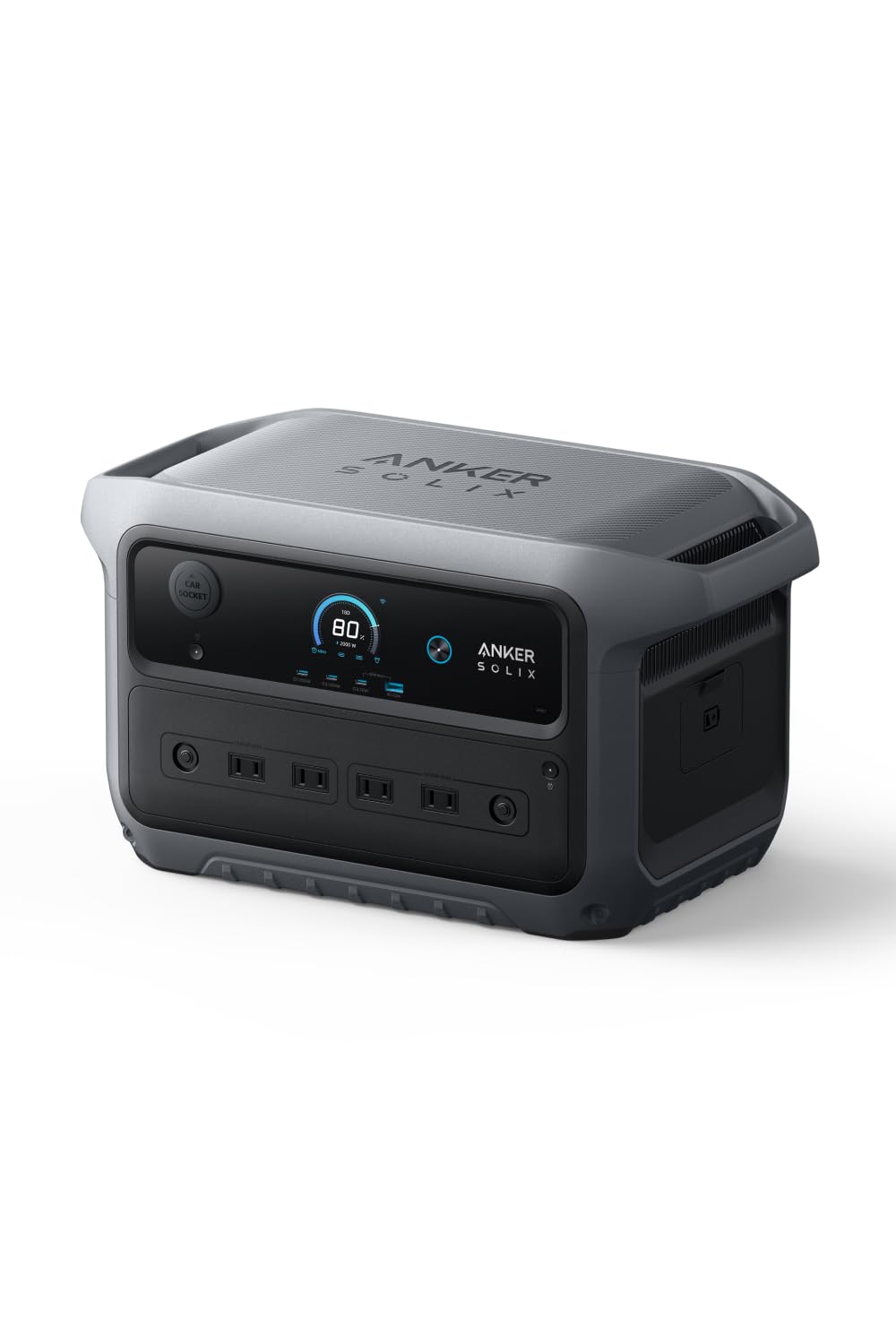 Anker Solix C2000 Gen 2 Portable Power Station ダークグレー ポータブル電源 2048Wh 99分満充電 リン酸鉄 10年長寿命 定格出力2000W TOUモード節電 停電時自動切り替え機能 アプリ操作 拡張対応5120Wh 停電対策 災害用電源 防災 家庭用 アウトドア キャンプ 車中泊 DIY