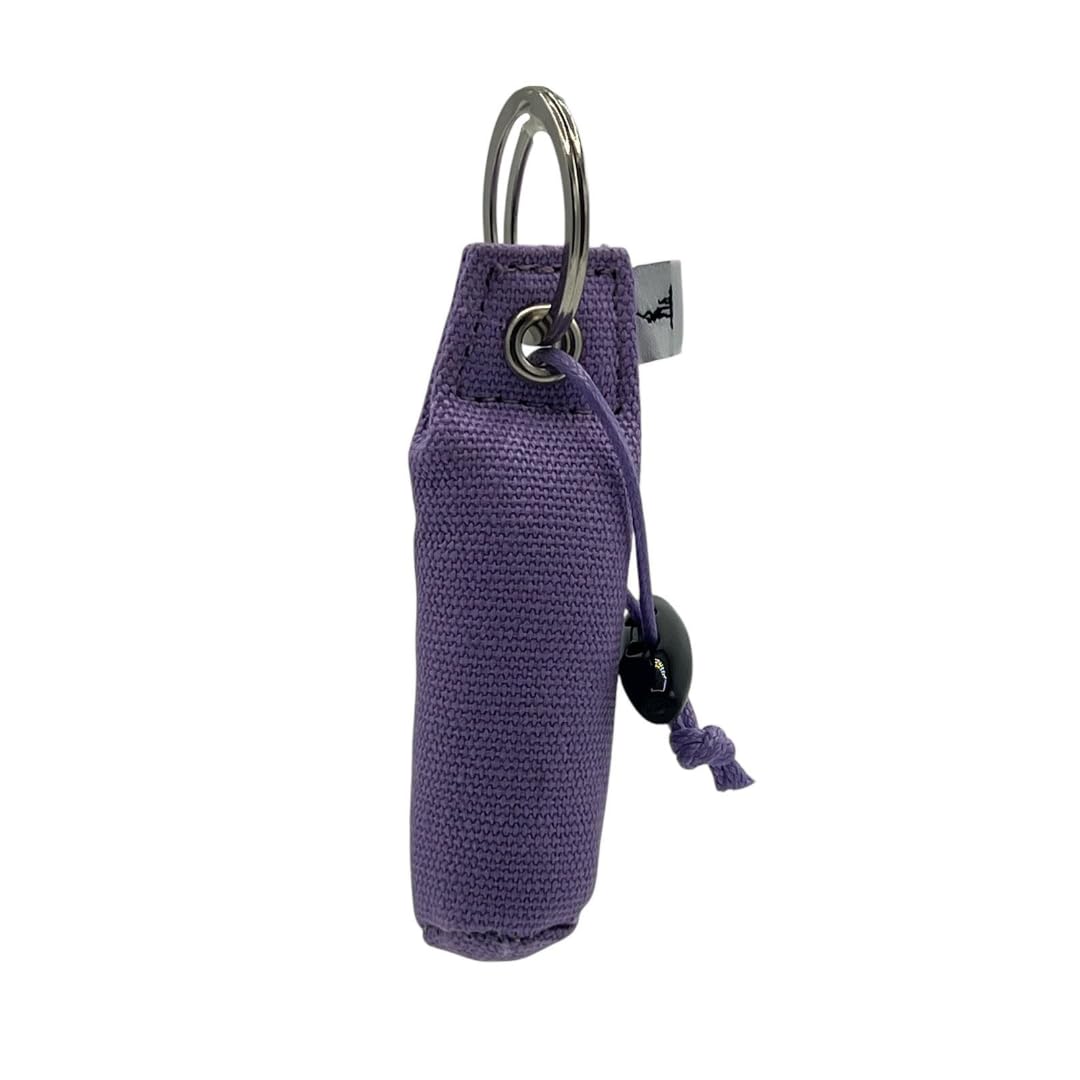 Dog and Field Dummy Keyring - Purple. Novelty Keyring, Micro Canvas Dummy Keychain Accessory for Dog Lovers, Purple