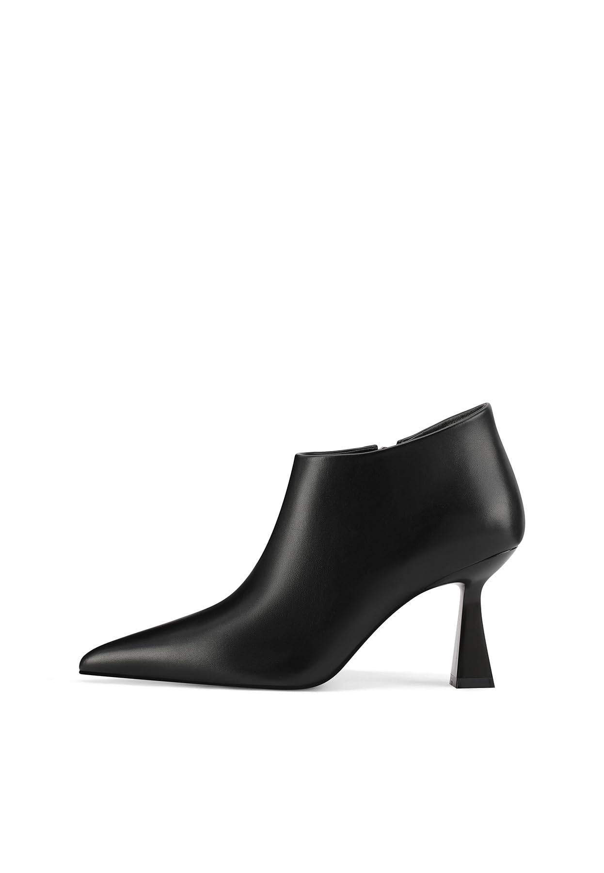QUEEN HELENA Tronchetti Casual Eleganti Scarpe con Tacco con Zip Laterale Donna K3416