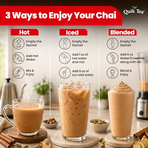 QuikTea Masala Chai Tea Latte