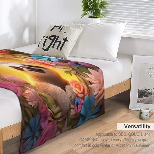 Manta de perezoso suave de forro polar para ropa de cama y sofá 7