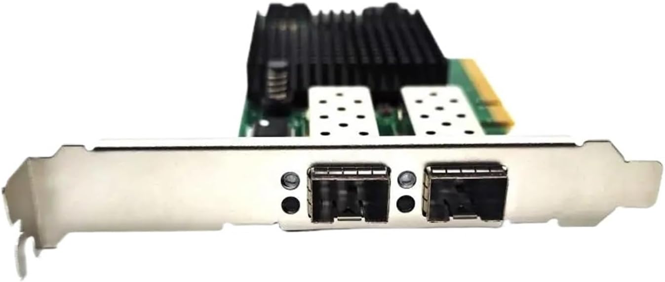 for X520-DA2 E10G42BTDA SR2 82599ES Dual Optical Port 10G Gigabit Fiber Optic Network Card PCIE Black Group Huinas(Short and Long)