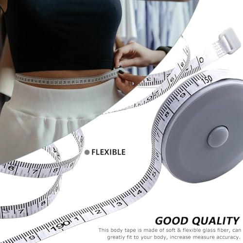 6 Packs Mesure de bande,Soft Mesure de la bande de couture pour la mesure du corps,59Inch/1.5M Mini Mesure des rubans de mesure, des tissus et des vêtements, à la main (3 Couleur)