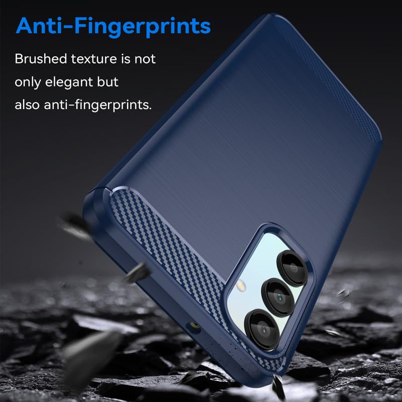 Image of Hybrid Carbon Fiber Back Case for Samsung Galaxy A16 5G (Blue)