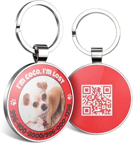 Miniatura 11 de Etiquetas de perro QR personalizadas para mascotas, etiquetas de identificación de código QR, etiquetas de identificación de mascotas inteligentes