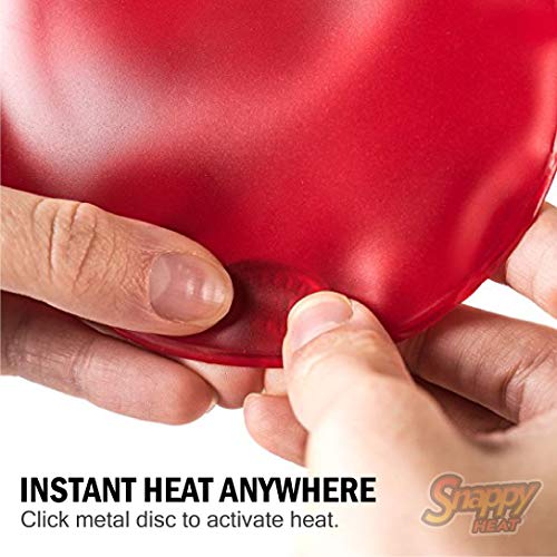 20 Snappy Heat® Reusable Gel Heat Packs—Instantly Hot Pocket-Size Heaters Provide Soothing Therapy for Cramps, Arthritis, and Pain in Joints, Back, Neck and Muscles