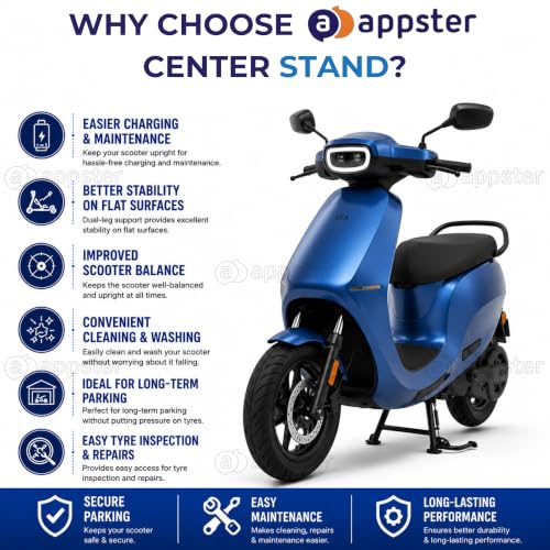APPSTER Center Stand for Ola Electric S1 Pro Gen 3 & 2 - Image 7