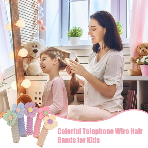 Fasce per capelli a spirale per ragazze | Elastici...