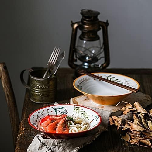 Ramen Schüssel, japanische Vintage Schüssel für Suppe, Udon Nudeln, Salat, Persönlichkeitsdesign