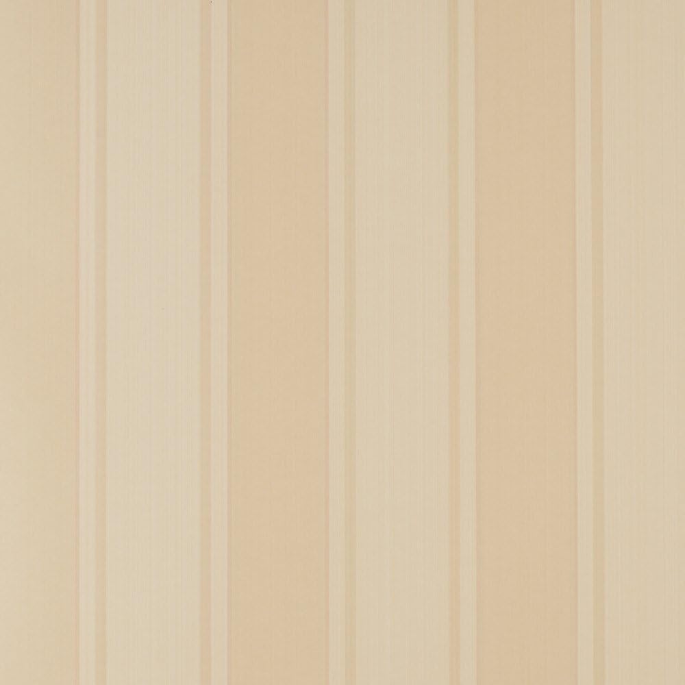 Zoffany Beige Wallpaper Roll - Striped Pavilion Design - Colour: 7708001