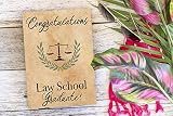Red Door Inspirations Law School Graduation Card, Multicolor, 5x7 inch, Made in USA, Envelope Included