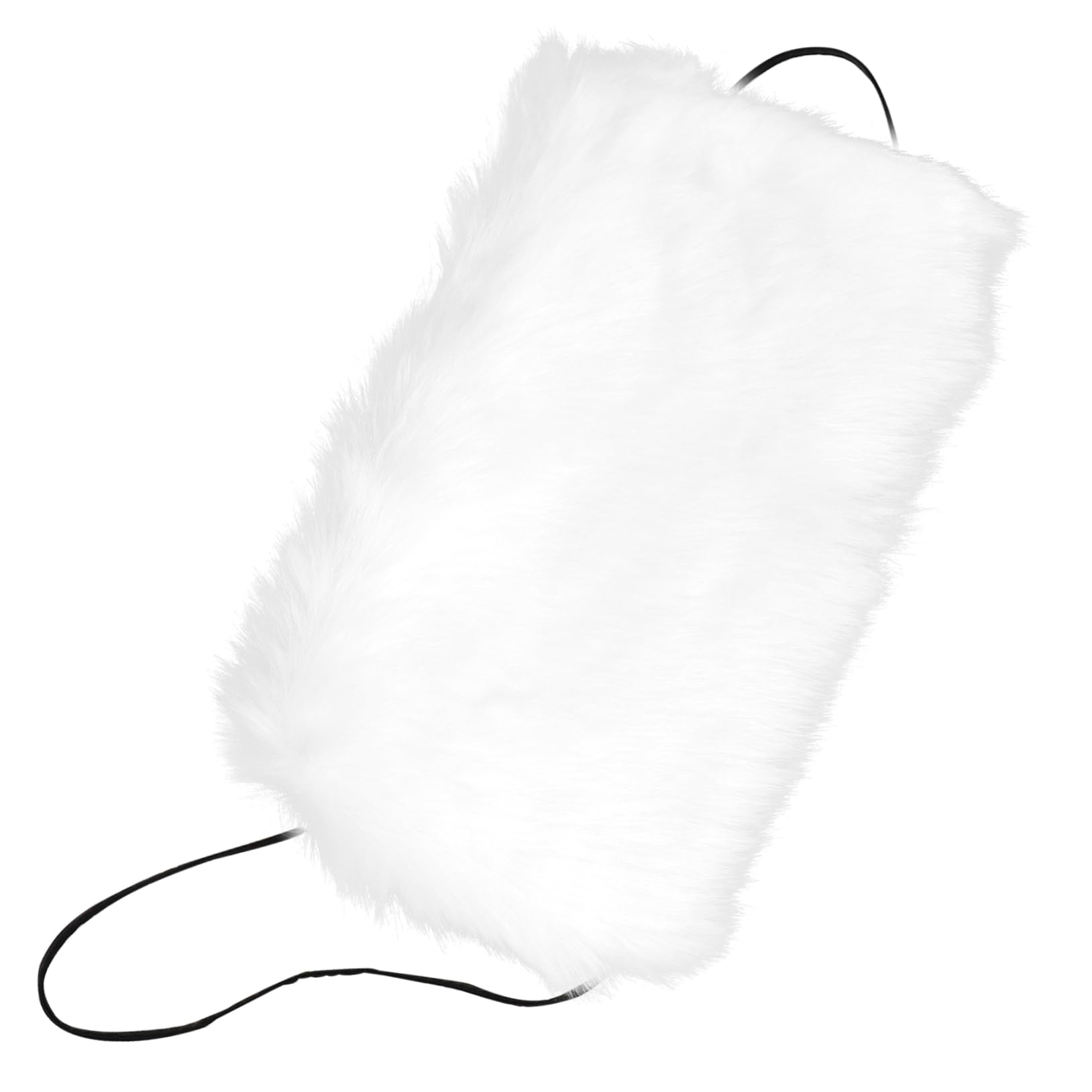 SUPVOX Women's Faux Fur Hand Muffs White Faux Fur Muff for Cold Weather Warm Gloves for Women