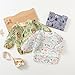 ElecMotive 3 Pack Long Sleeve Bib,Baby Smock for Eating 6-30 Months Reusable Shirt Bibs for Babies Toddler