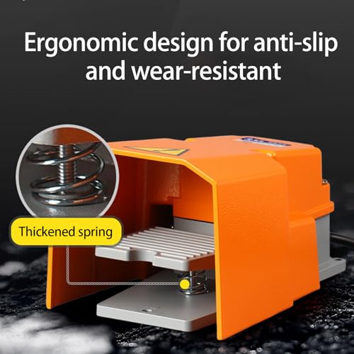 Interruptores de pedal portátiles con base antideslizante para electricistas 4