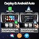 Autoradio für Seat Ibiza mit Kabelloses CarPlay Android Auto Double din mit IPS Bluetooth/FM/AM Radio/USB/hohe Leistung für Seat Ibiza 2009-2013