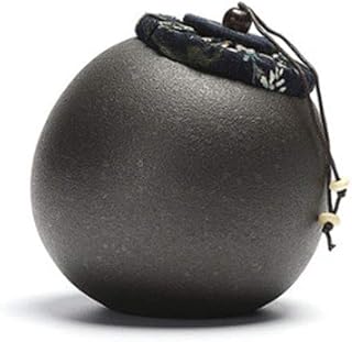 Japanese-Style Ceramics Tea Canister Traditional Tea Caddy Sugar Canister for Kitchen Sealed Ceramics A02