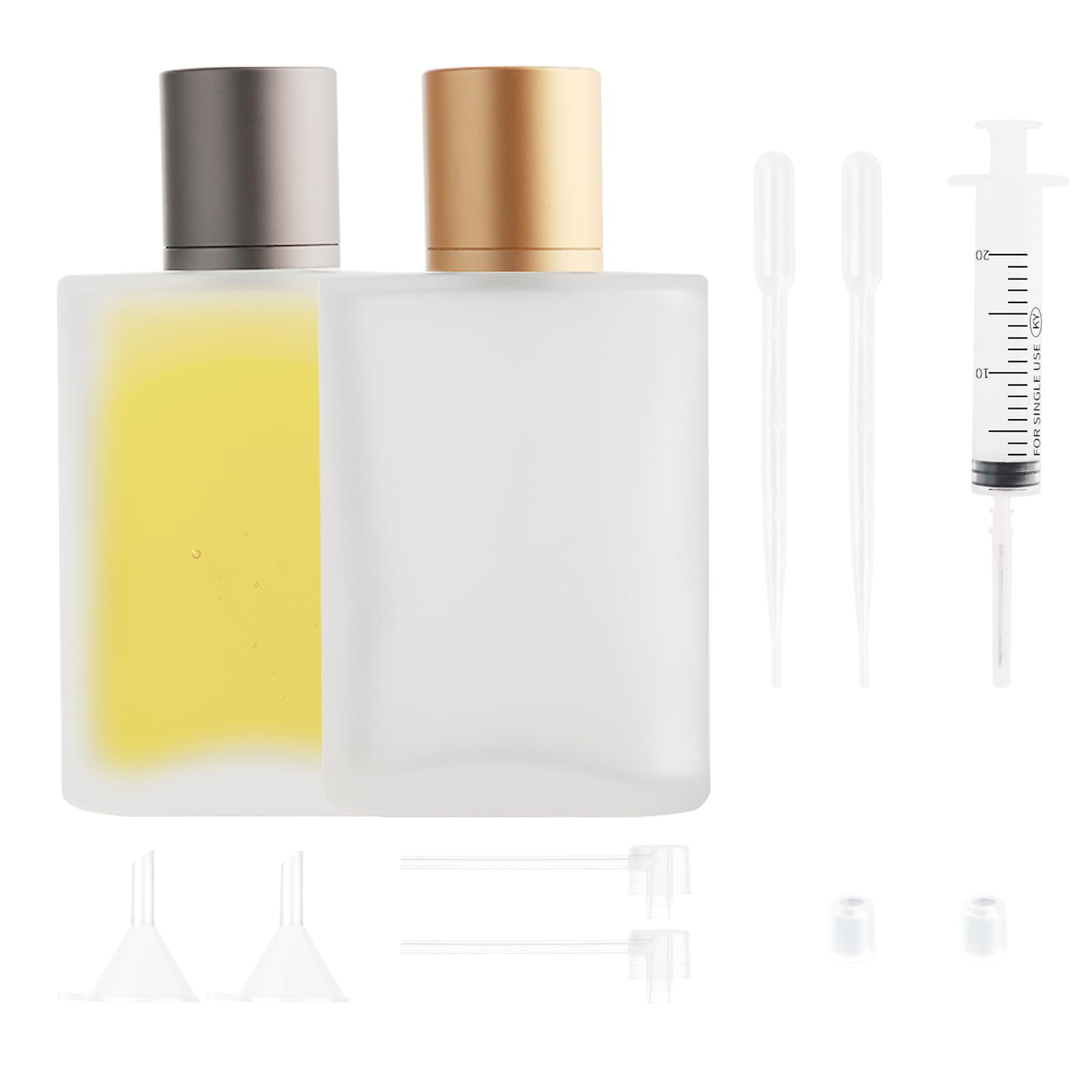 Gsteng Parfümflasche Leer 100 Ml – Nachfüllbarer Zerstäuber Aus Glas, Rosa, Für Reise Und Kosmetik
