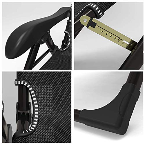 Sillones reclinables extra anchos de metal resistente para jardín y balcón 4