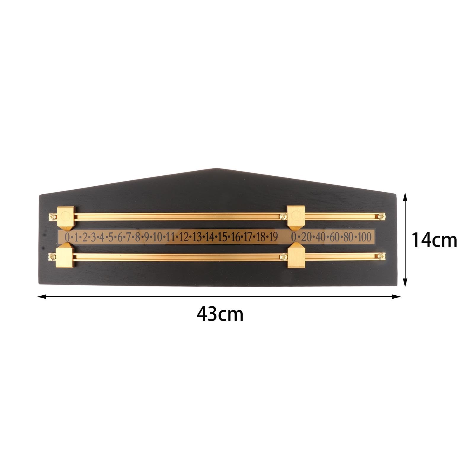 Colaxi Tavola segnapunti da biliardo da biliardo,Shuffleboard Scoreboard Arbitro Gear Scorer Board,Tabellone segnapunti in legno Snooker Score Keeper Snooker Scoreboard
