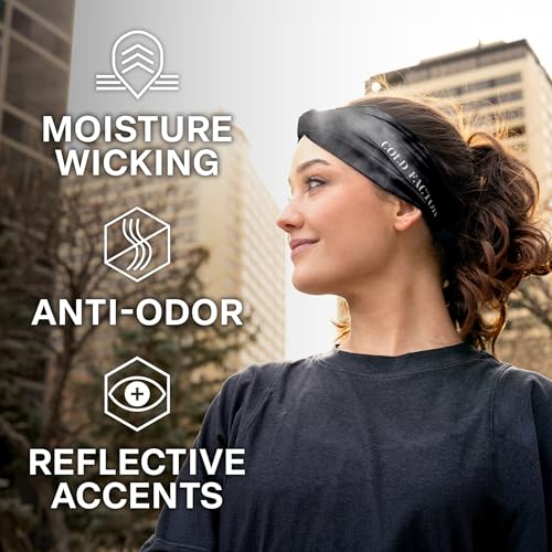Image of COLD FACTOR Cooling Headband for Women and Men - UPF 50+ Advanced Evaporative Comfort, Instant Cooling Sweatband for Outdoor Sports, Fitness, Yoga, Hiking, Running, and Workout
