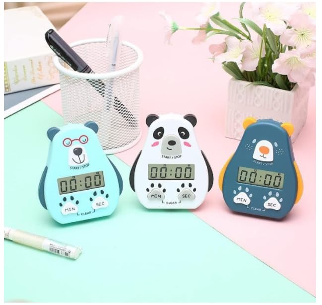 Image of Digital Kitchen Timer with On /Off Switch, Magnetic Digital Stopwatch with Big Digits & Loud Alarm - Easy-to-Read Timer for Cooking, Baking, and More (Sky Blue)