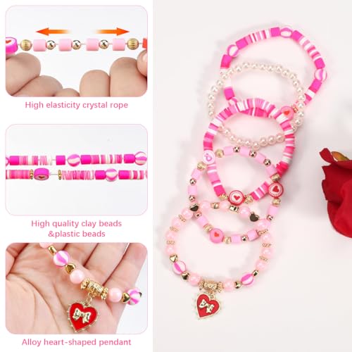Image of SANNIDHI Crystal Bracelet for Girls Stylish Double Layer Pearl Crystal Bead Bracelets Jewelry with Cute Pendant Charm, Bracelet for Kids Women Ideal Gift for Girls