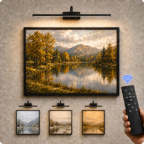 Image of AIFEI Picture Lights for Wall: Rechargeable, True-to-Life Colors
